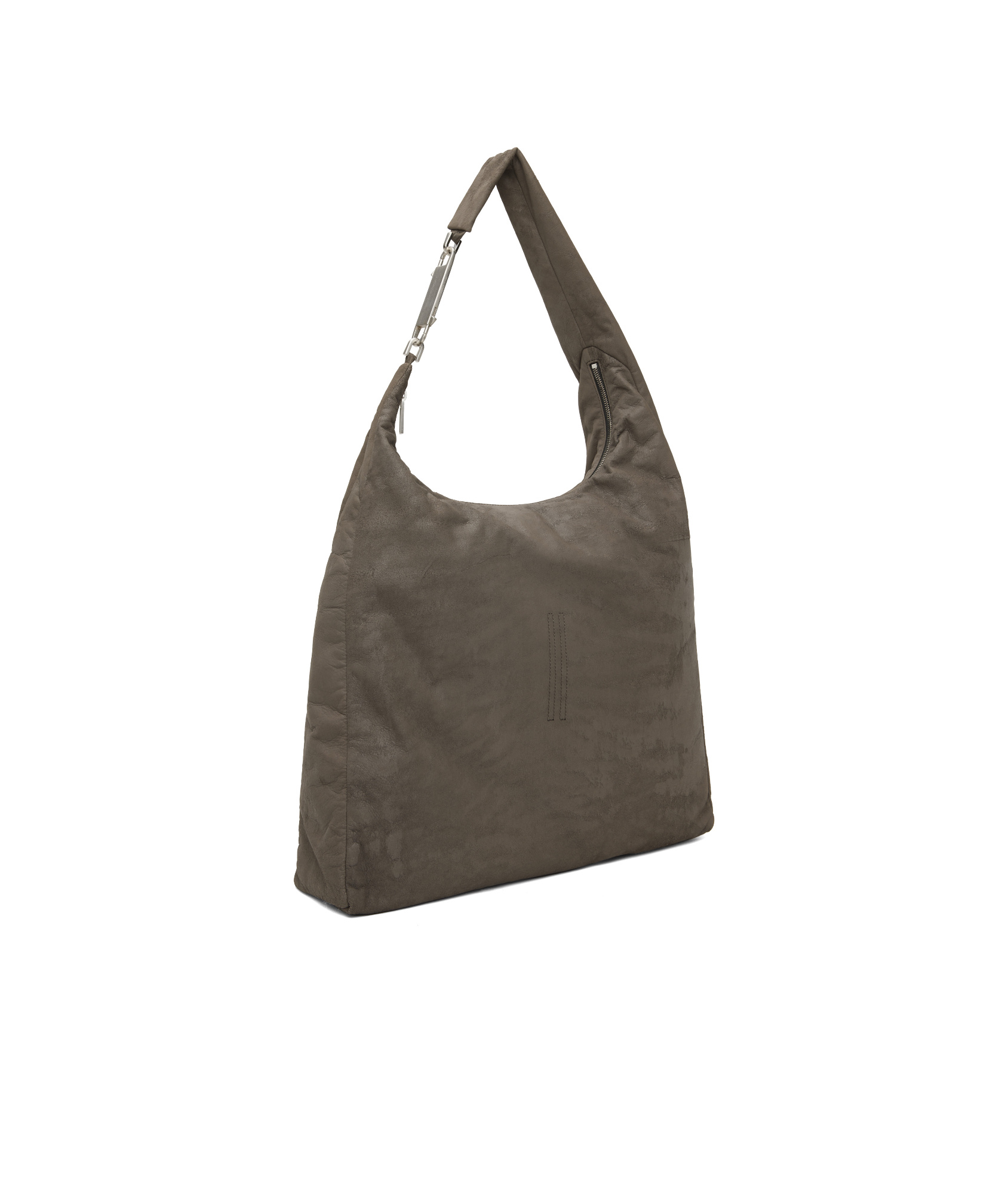 Rick Owens Zippered Shoulder Bag In Brown