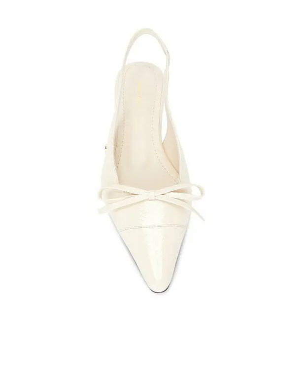 Anine Bing Zoey Slingback Pumps In White