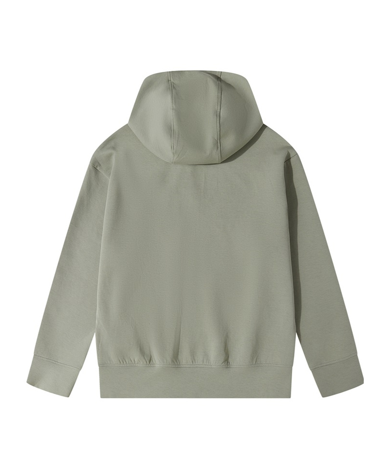 Emporio Armani Patch Hood Hoodie In Gray