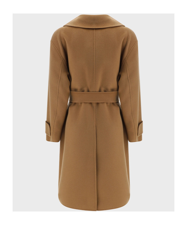 Max Mara Long-sleeved Coat In Brown
