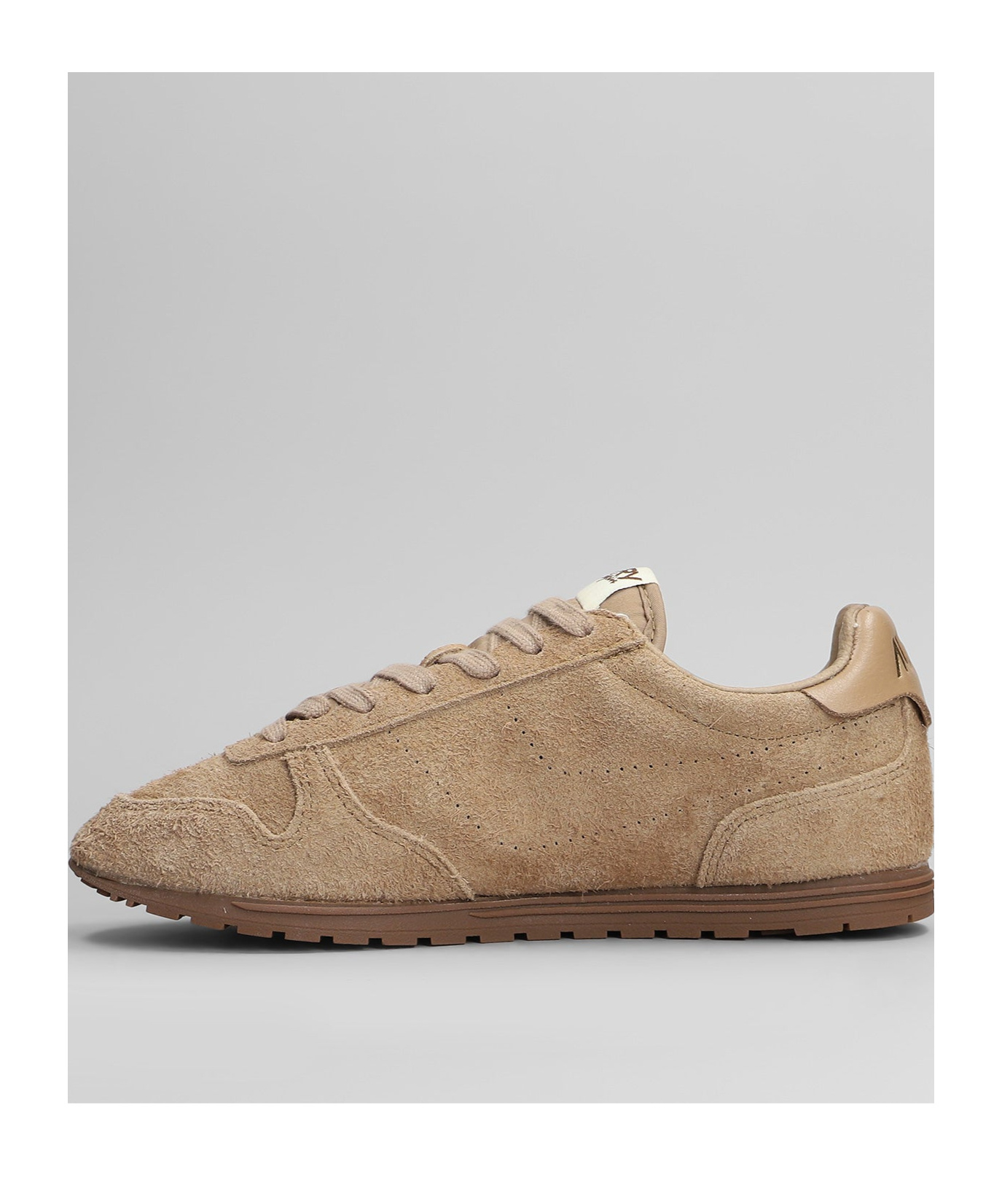 Autry Windspin Tonal Sneakers In Suede And Leather In Nude