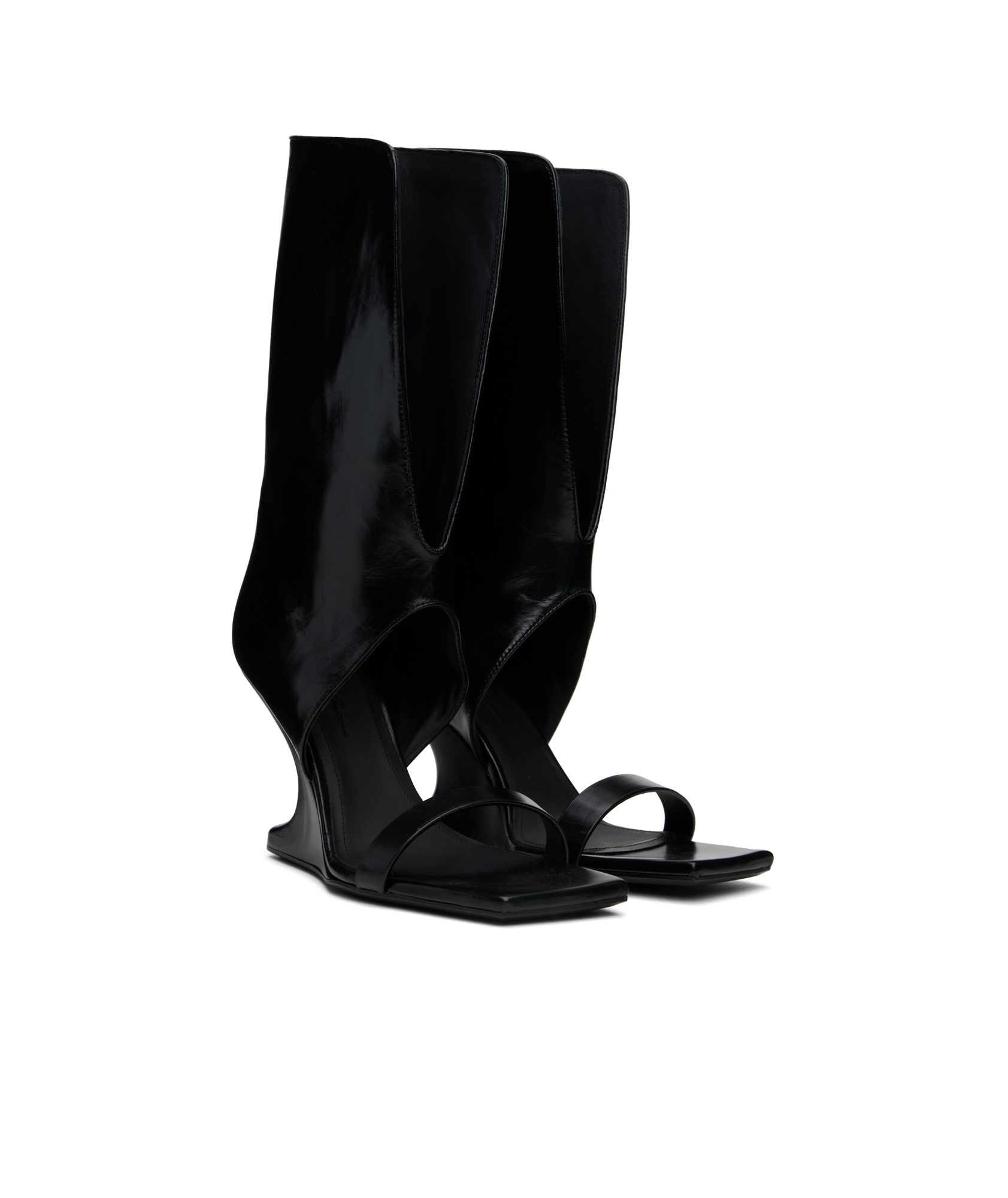 RICK OWENS RICK OWENS HOLLYWOOD CANTILEVER HIGH HEEL SANDALS