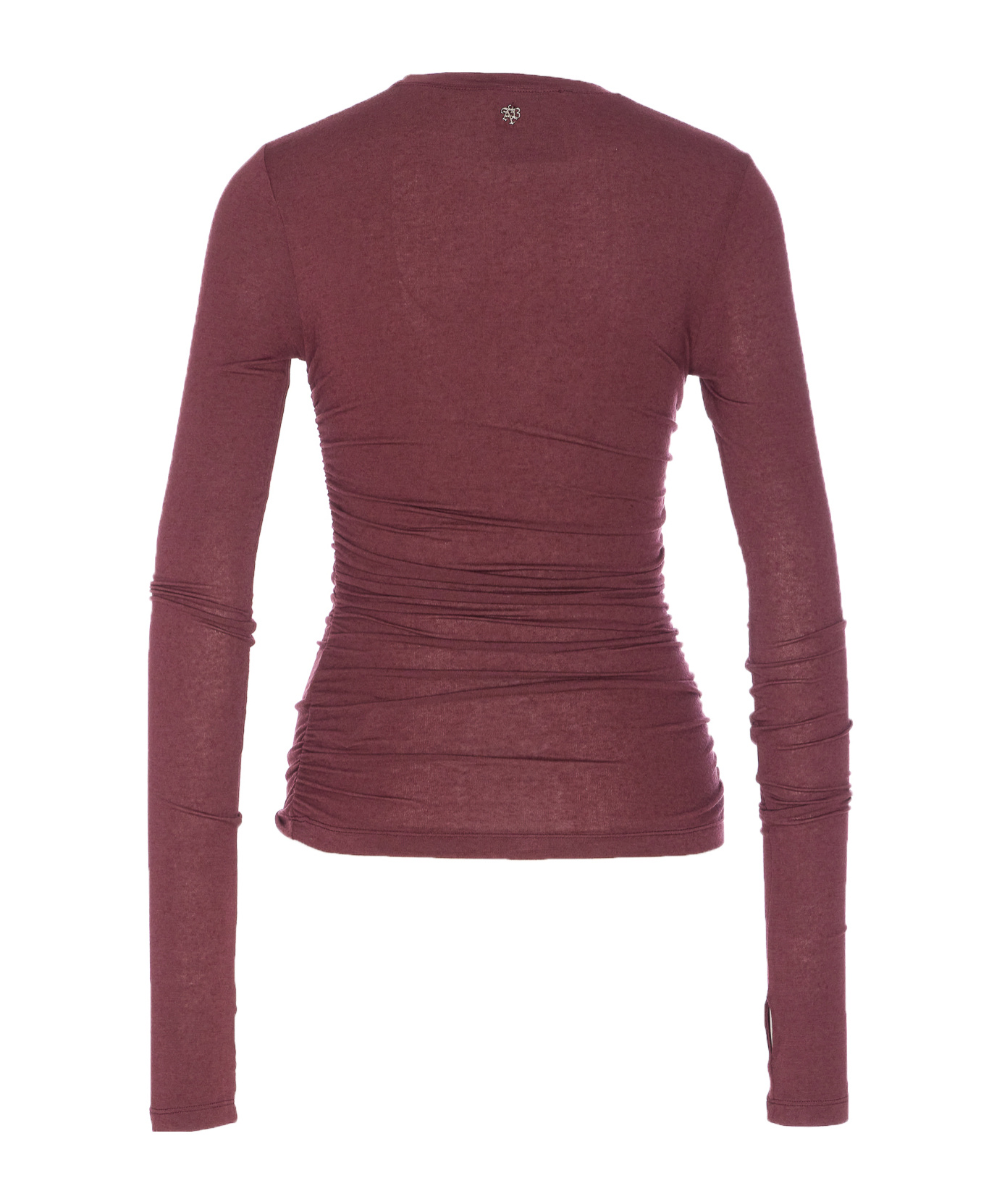 Aniye By Didy Long-sleeve Ruched Top In Brown
