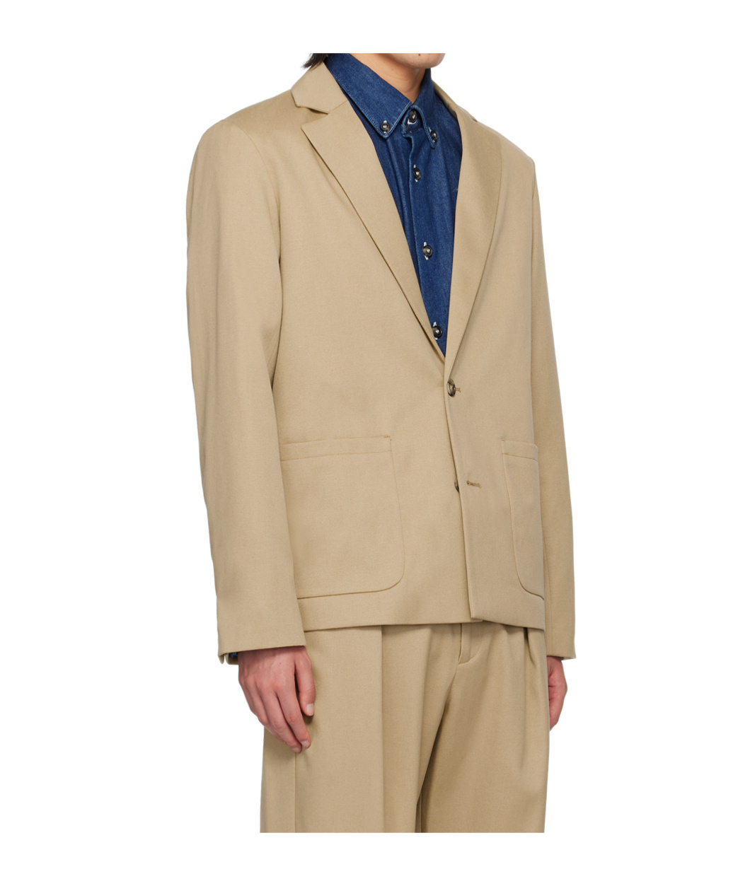 Apc Beige Luc Blazer In Nude