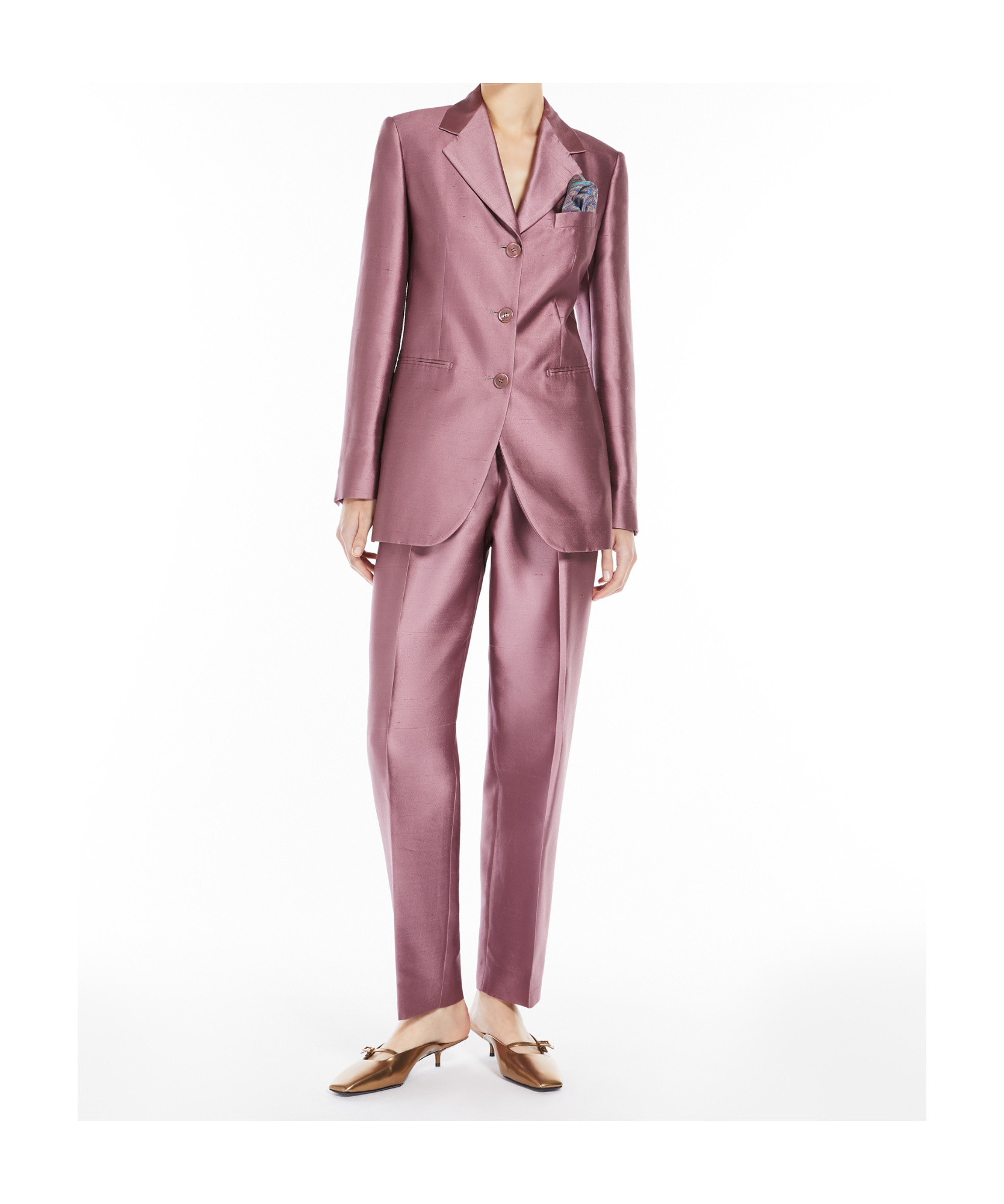 Max Mara Belt-loop Casual Pants In Pink