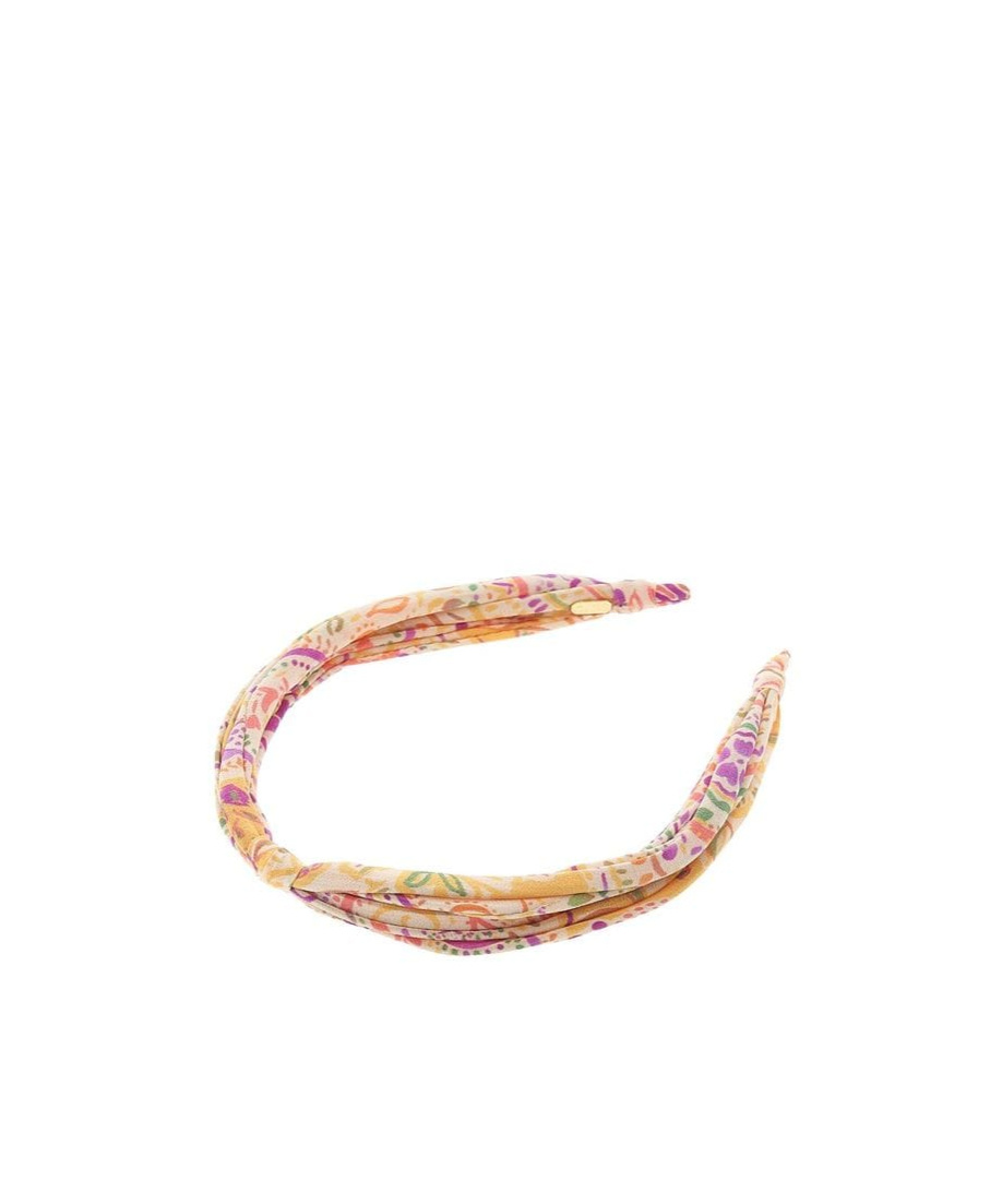Etro Pattern Hair Band In Yellow