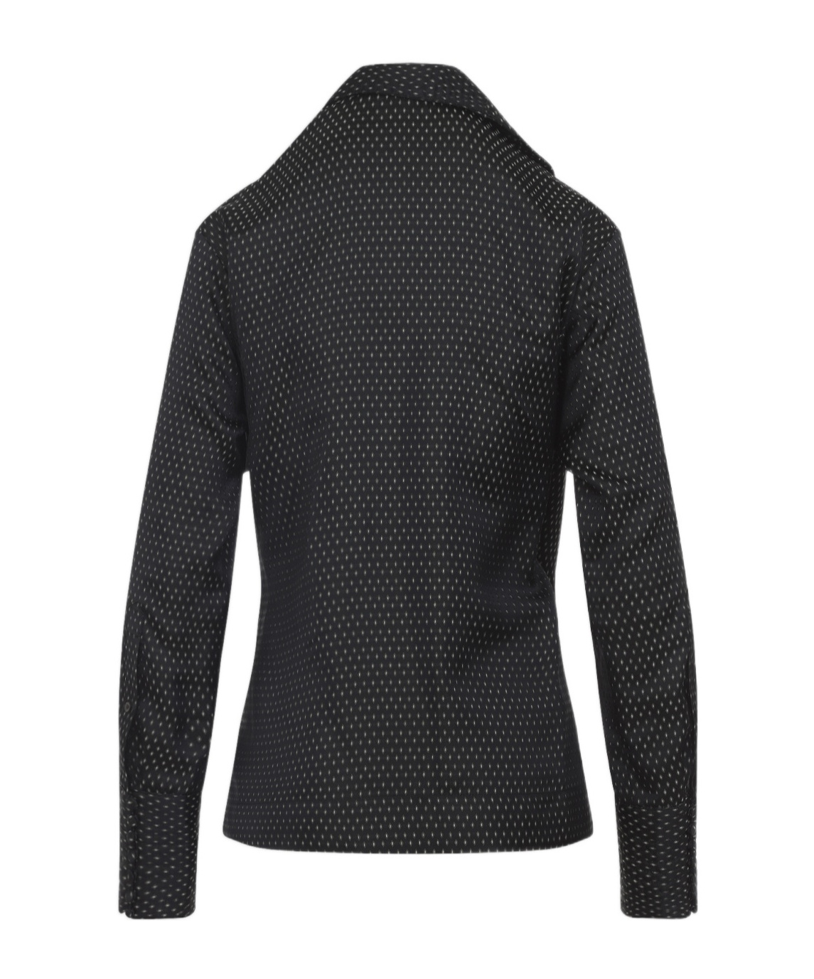 Dries Van Noten Long Sleeve Wrap Shirt With Ruffled Collar In Gray