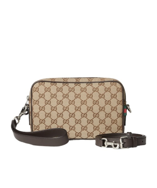 Gucci Gg Canvas Small Crossbody Bag In Neutral