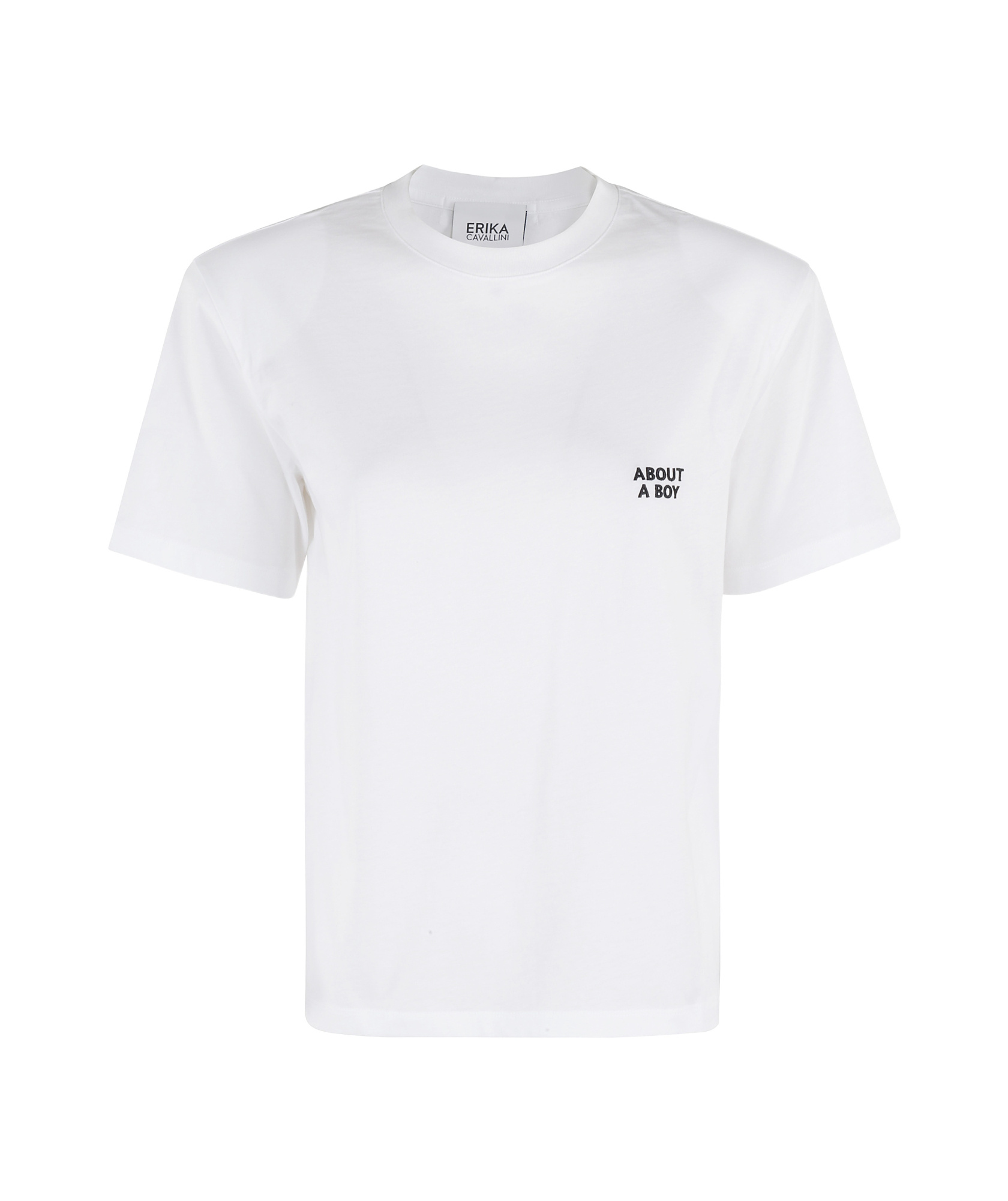 Erika Cavallini Printed Cotton T-shirt In White