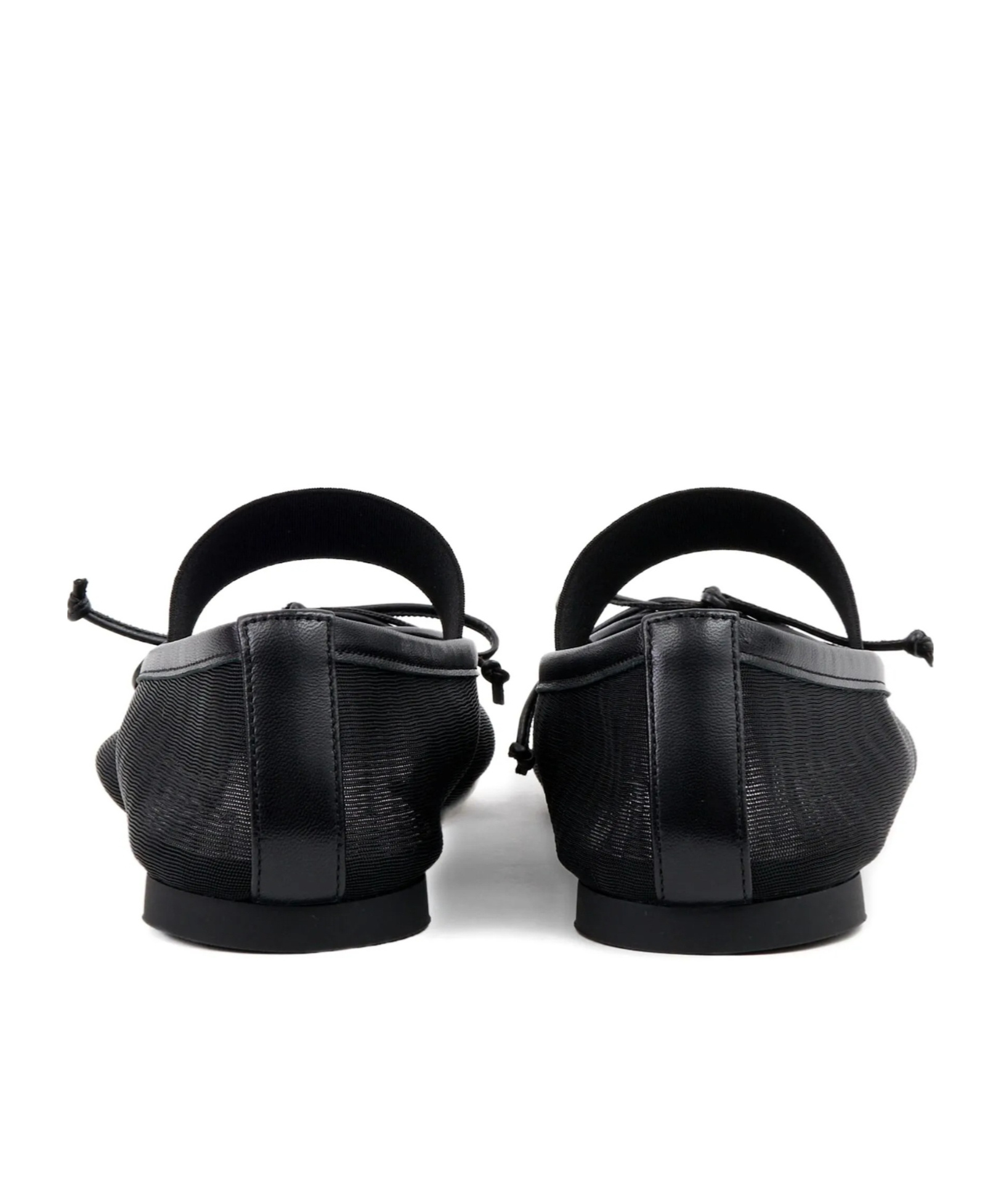 Mm6 Maison Margiela Mm6 By Maison Margiela Anatomic Numeric Ballerinas In Black