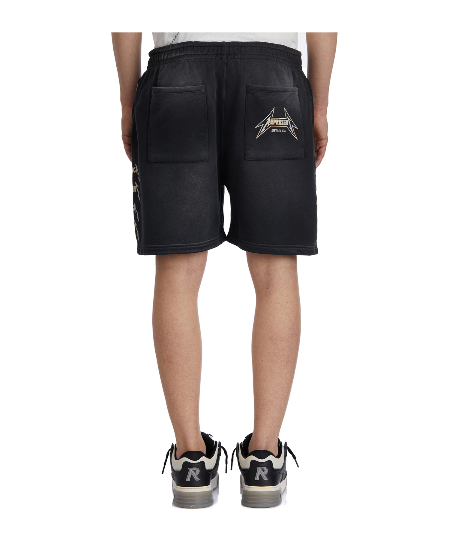 Represent X Metallica 40 Year Anniversary Shorts In Black