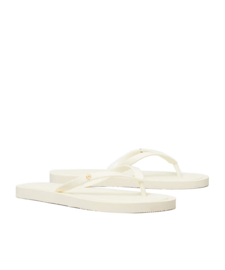 Tory Burch Women's Kira Padded Flip Flop Sandals In White