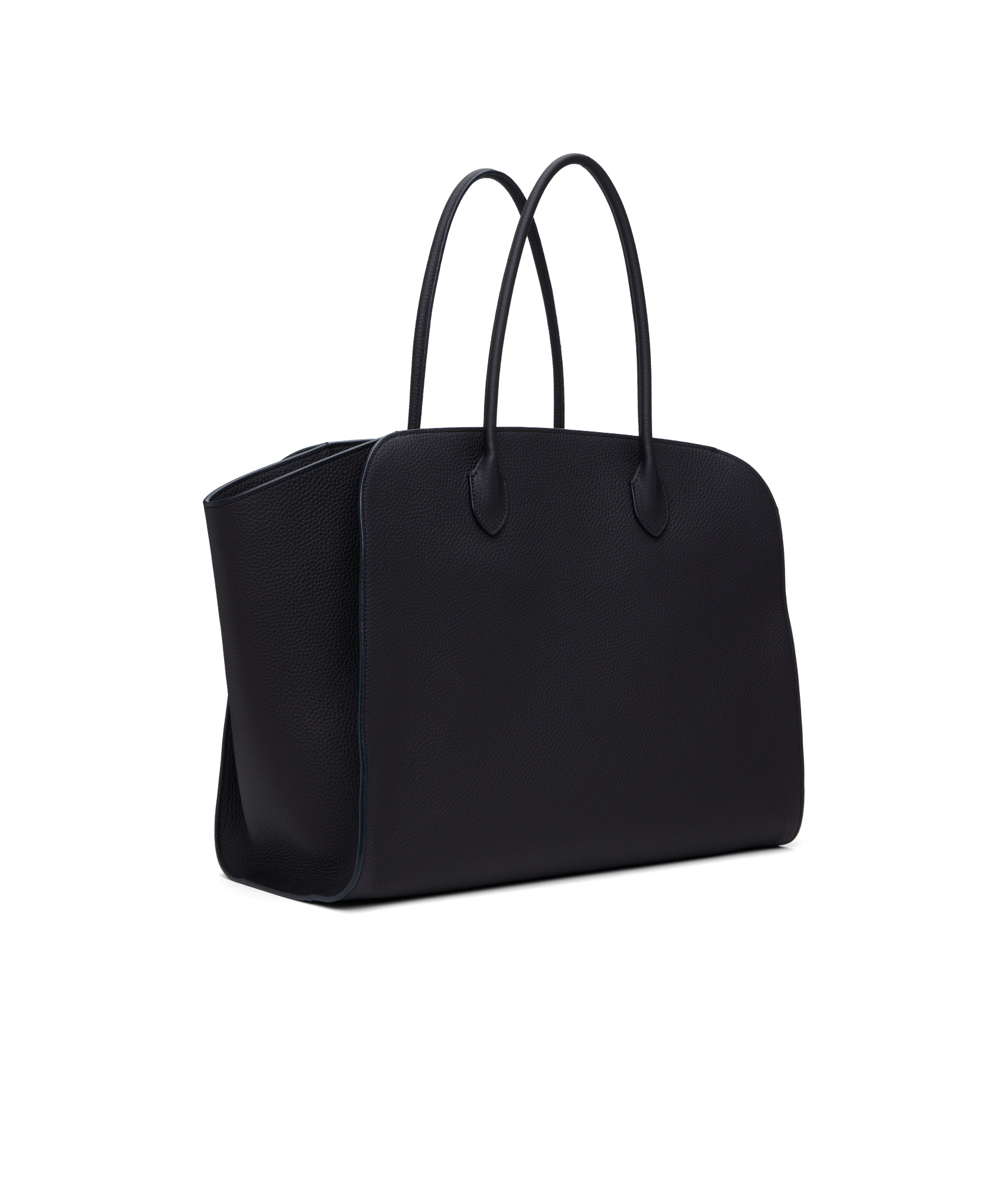 The Row Double Handle Tote Bag In Black