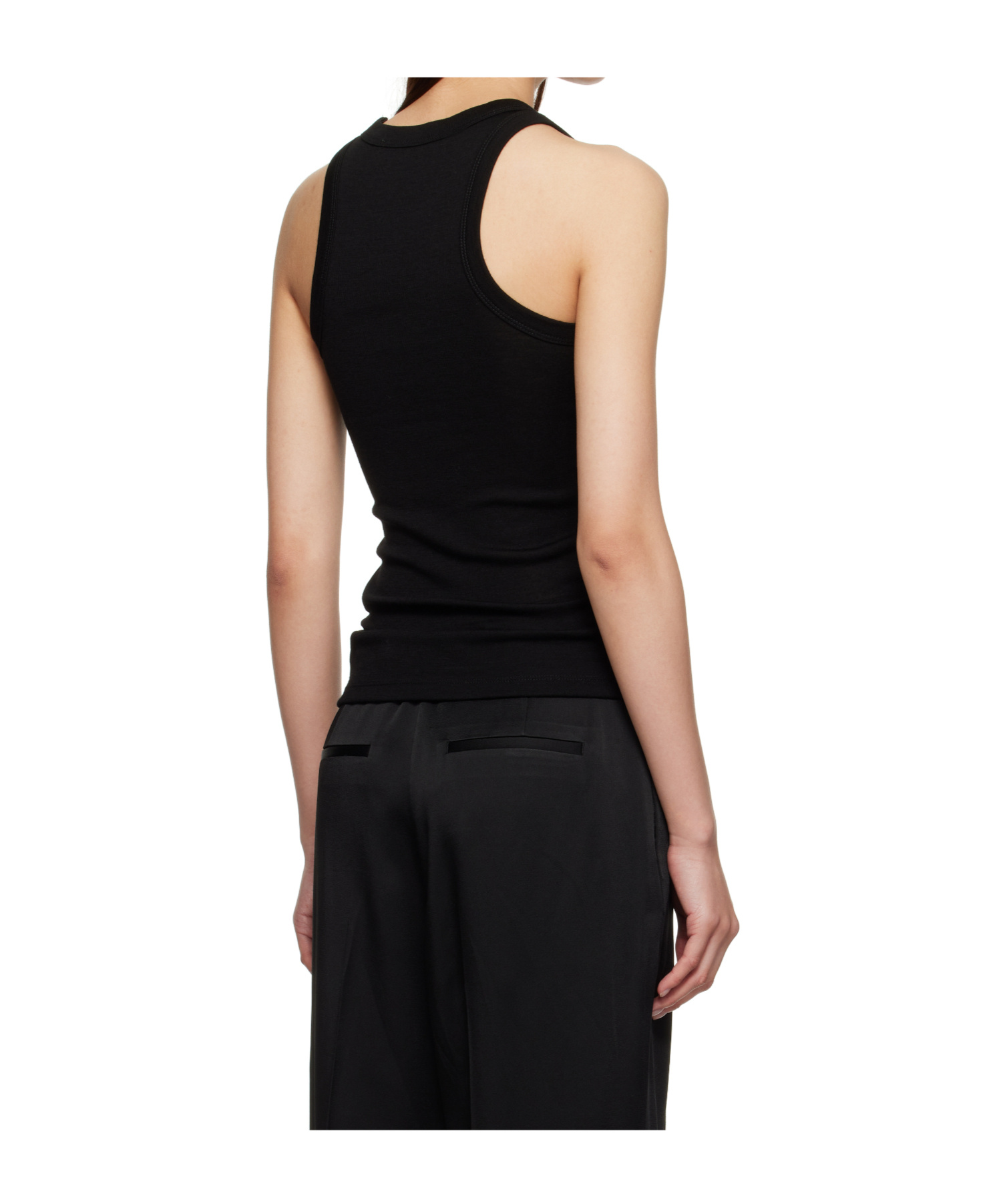Rohe Crew Neck Knitted Vest In Black