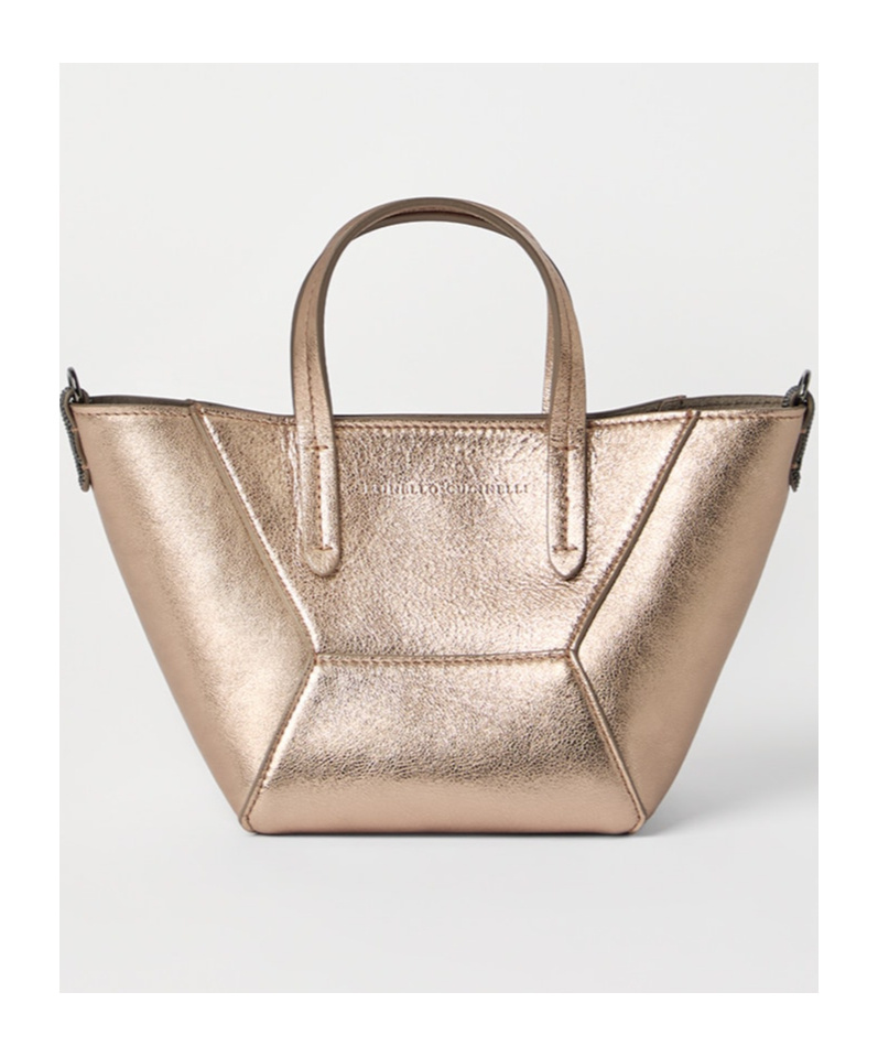 Shop Brunello Cucinelli Leather Tote Bag In Hazelnut