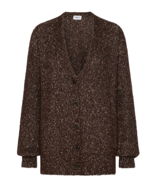 Marella Mohair And Alpaca Cardigan In Brown