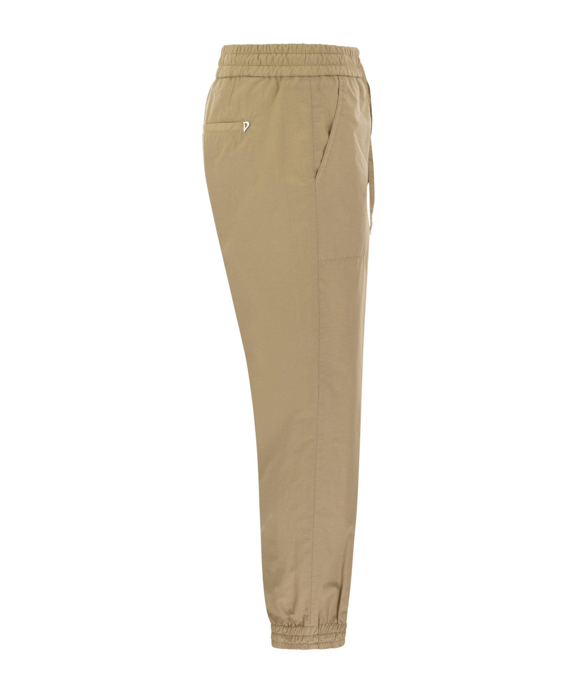 Dondup Alba - Cotton Jogger Trousers In Nude