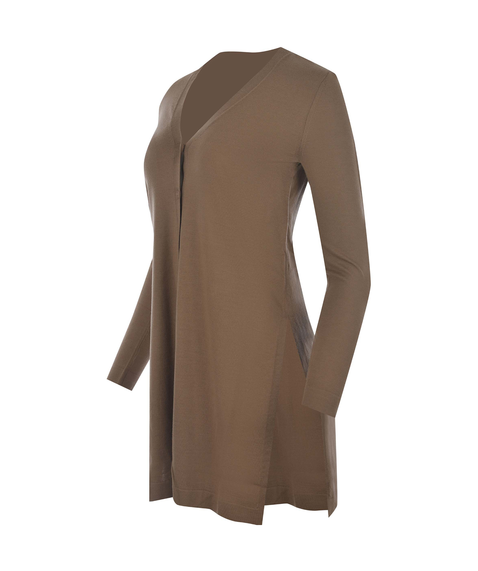 Max Mara 's  V-neck Button-up Cardigan In Brown