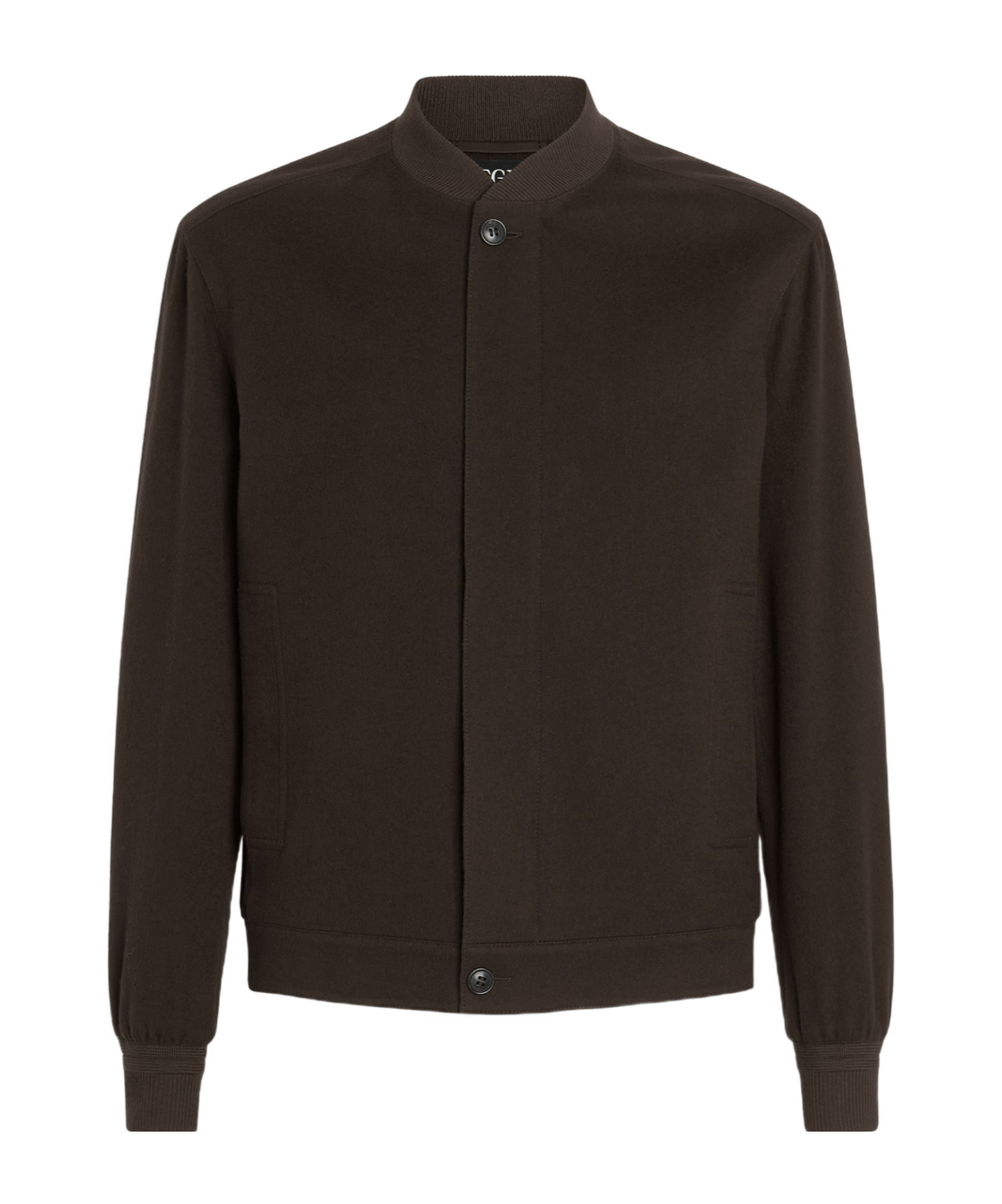 Zegna Oasi Cashmere Elements Bomber Jacket In Brown