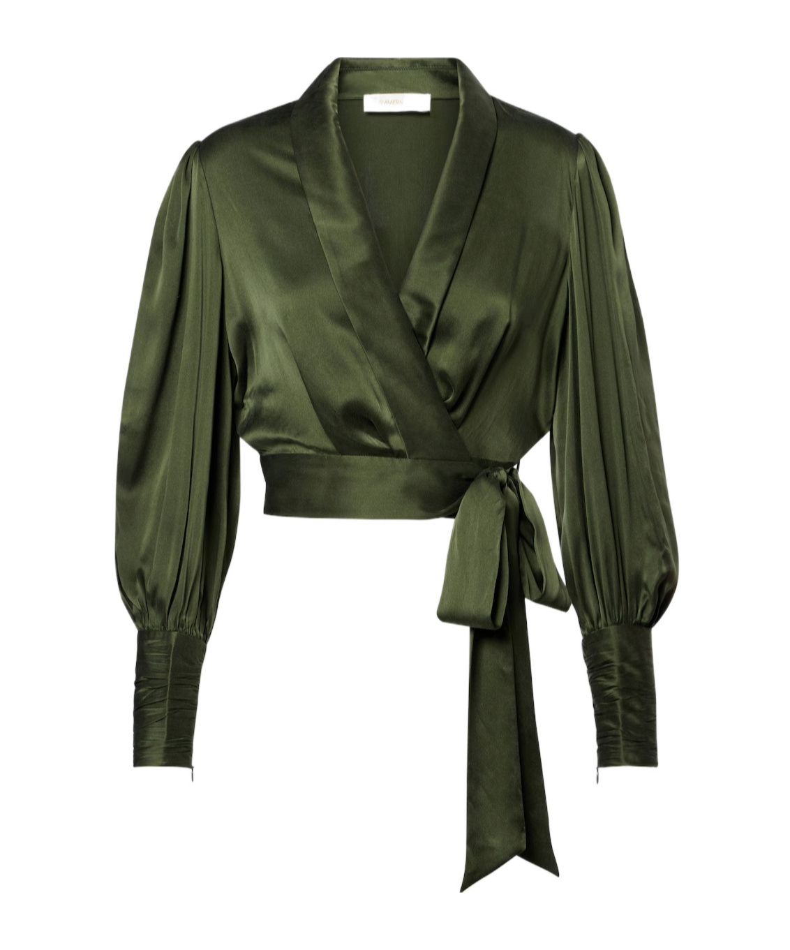 Zimmermann Long-sleeved Top In Green