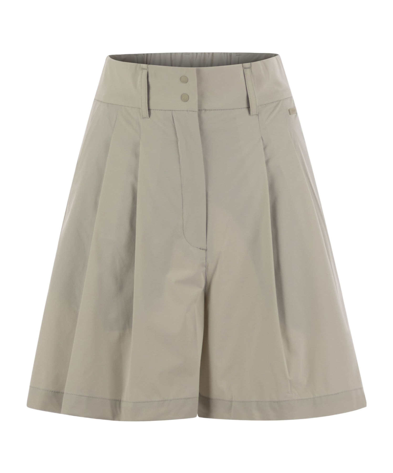 Herno Stretch Nylon Shorts In Burgundy