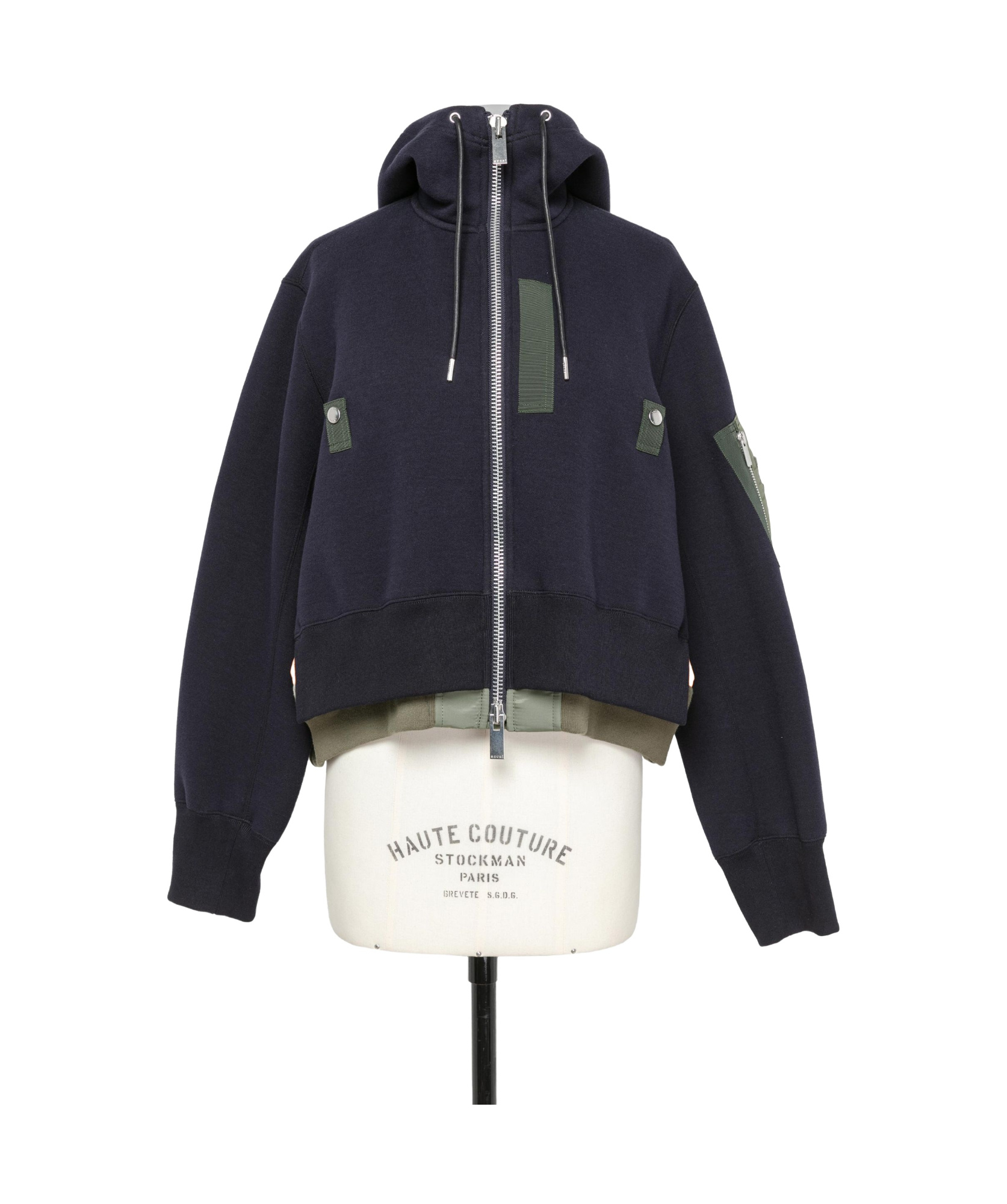 SACAI PANELLED COLOUR-BLOCK JACKET