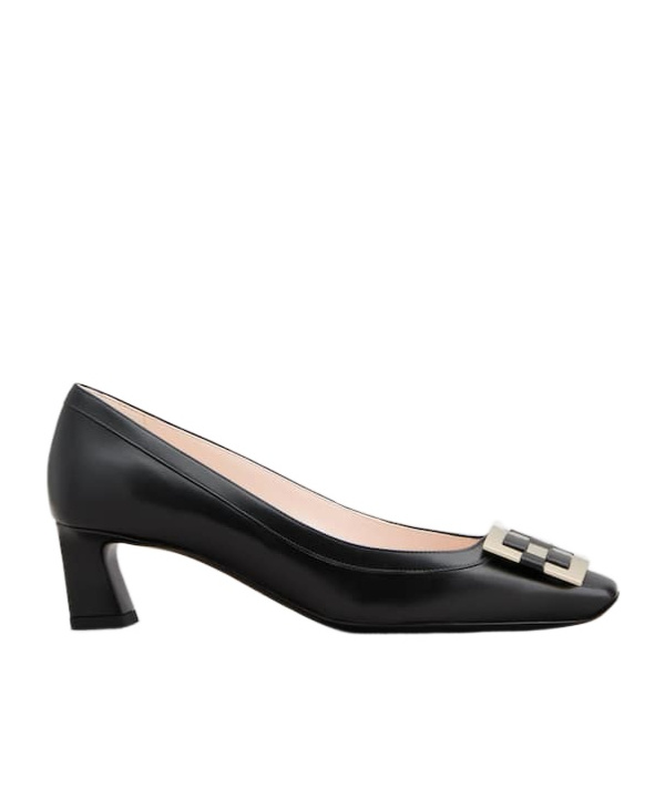 ROGER VIVIER TROMPETTE PUMPS IN LEATHER 
