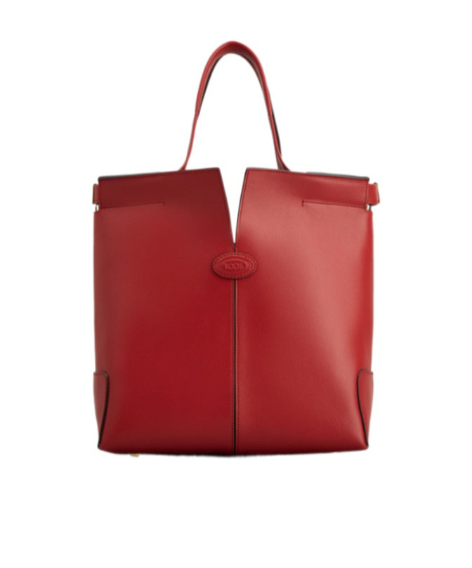 Tod's Small Di Bag Folio Tote Bag In Red