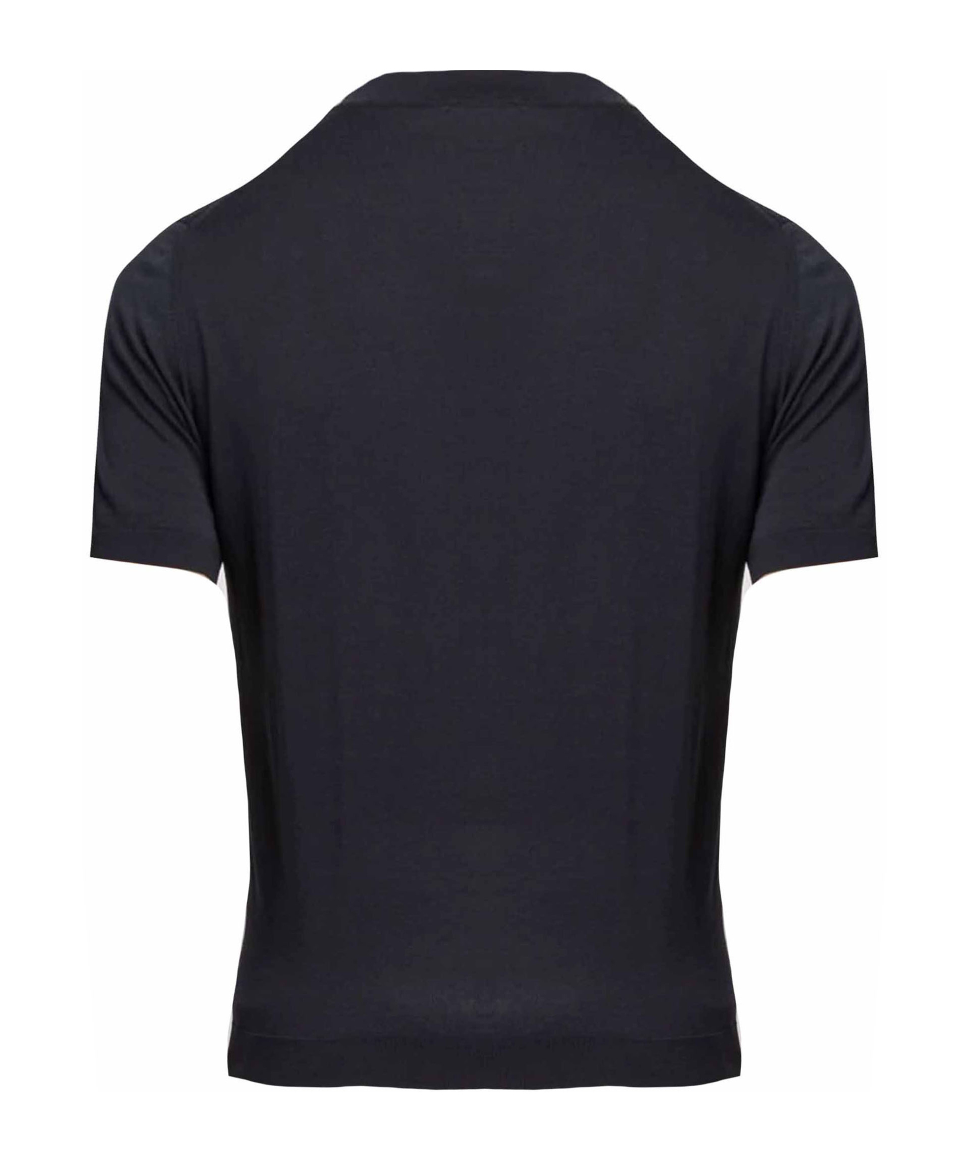 Drumohr Round Neck Short-sleeved T-shirt In Black