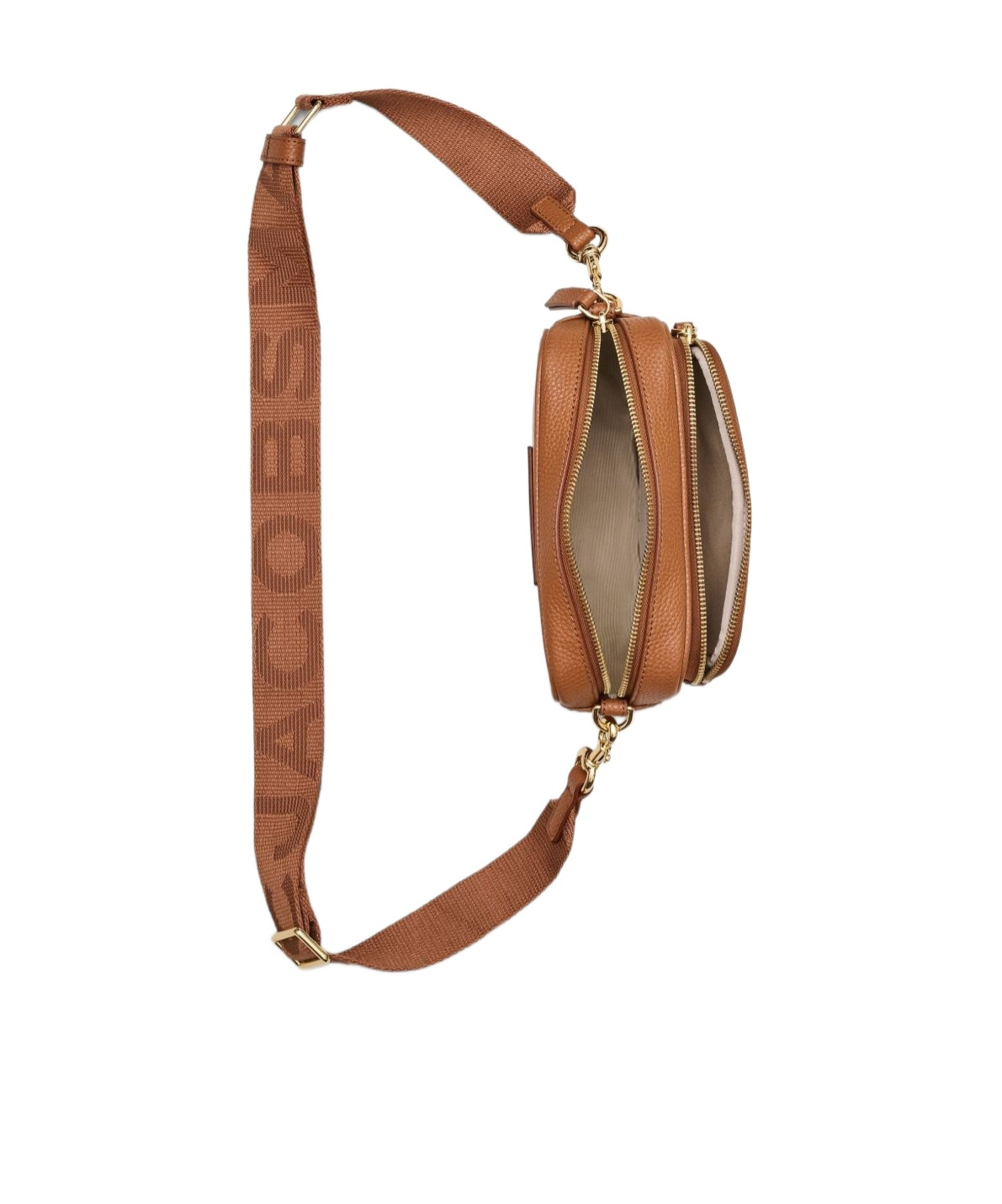 Marc Jacobs The Crossbody Tote Leather Bag Argan Color In Brown