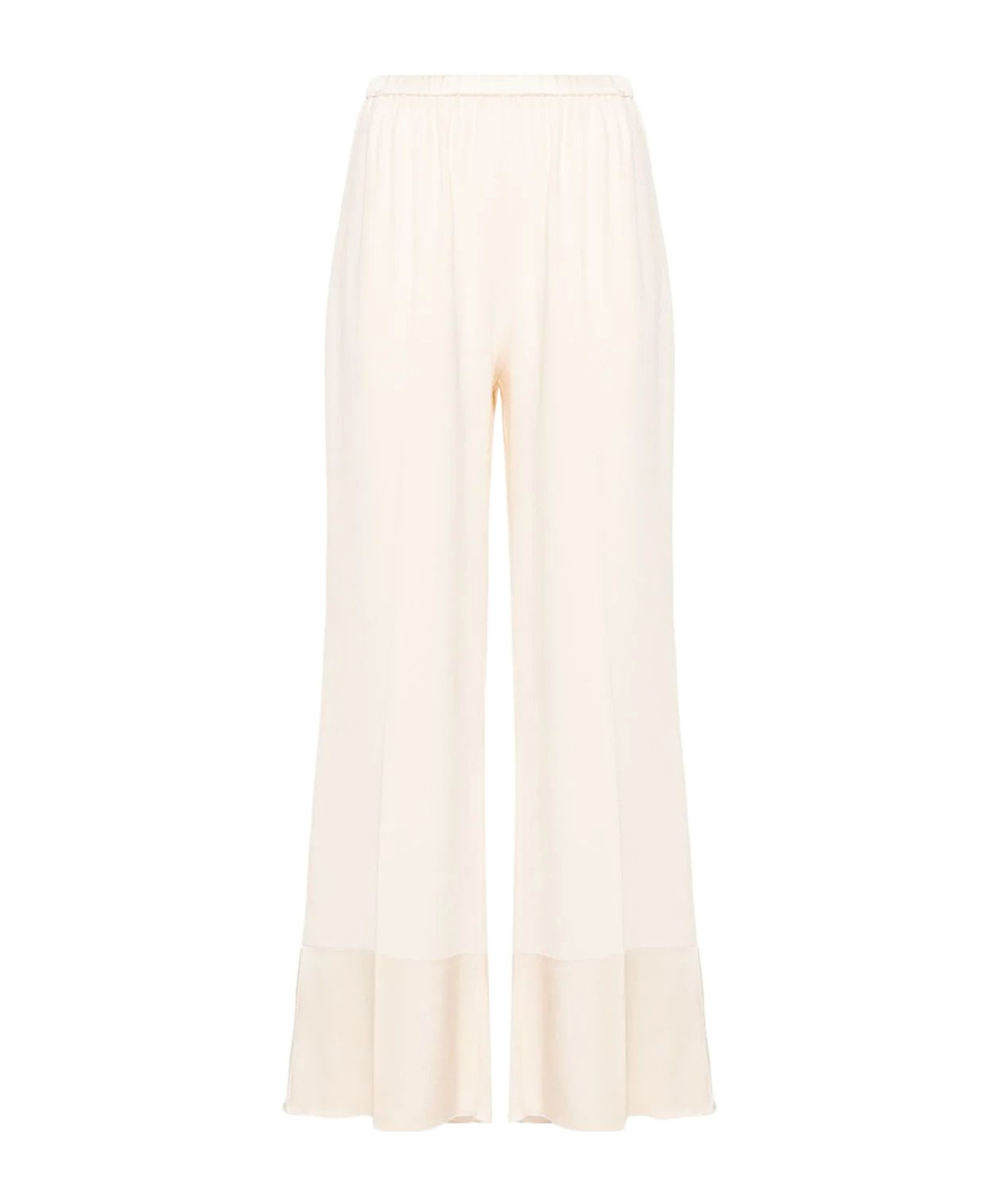 Shop Forte Forte Crepe Straight Trousers In White