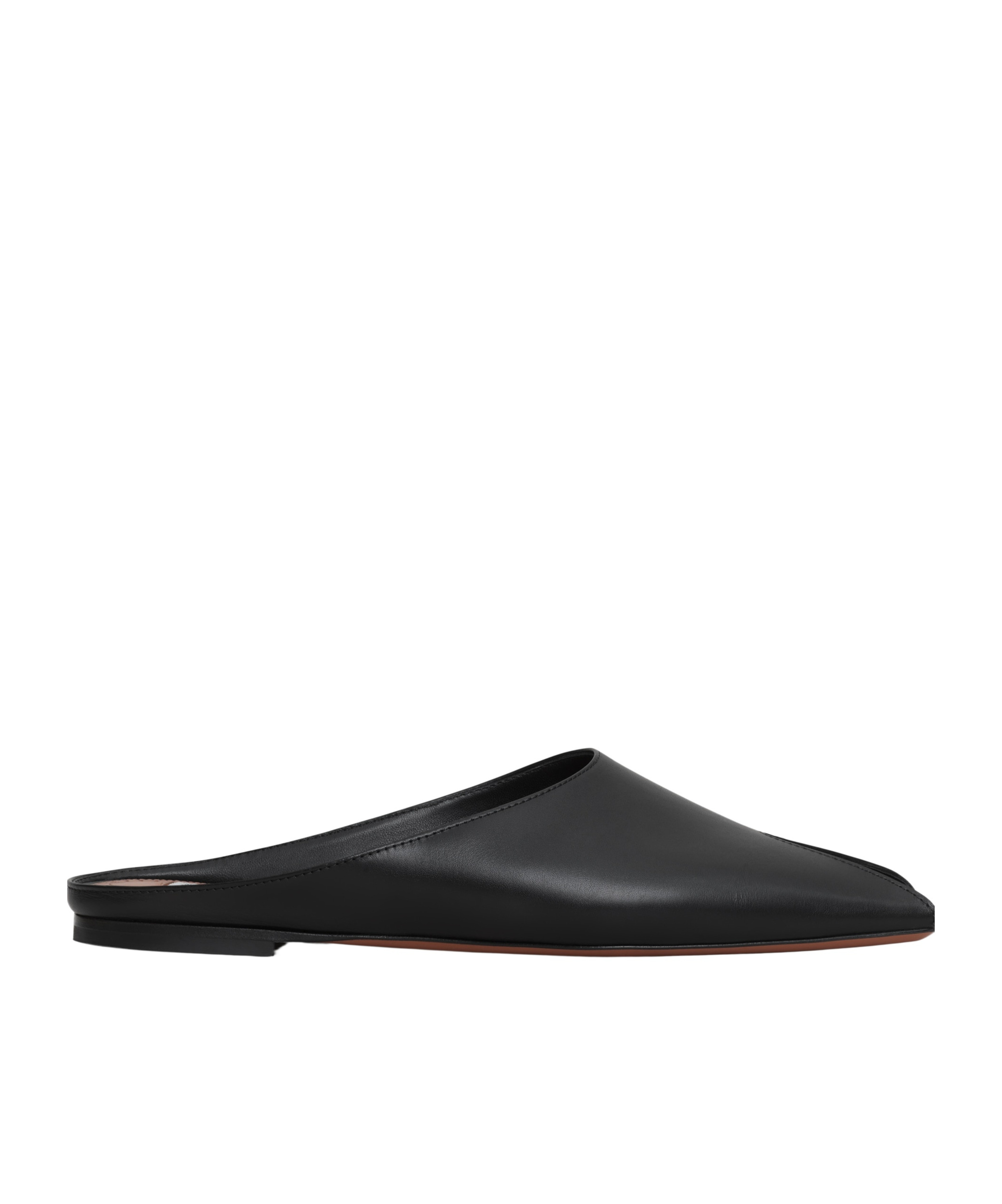 Alaïa Spike Leather Slippers In Black
