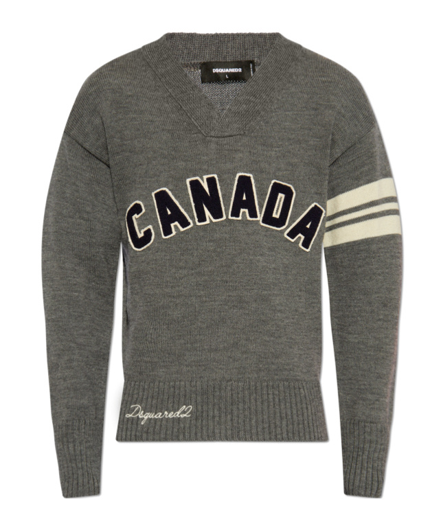 Dsquared2 Long-sleeved Sweater In Black