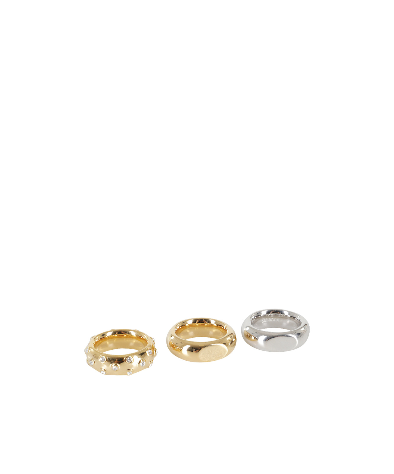 Rabanne Xl Link Ring Set In Gold
