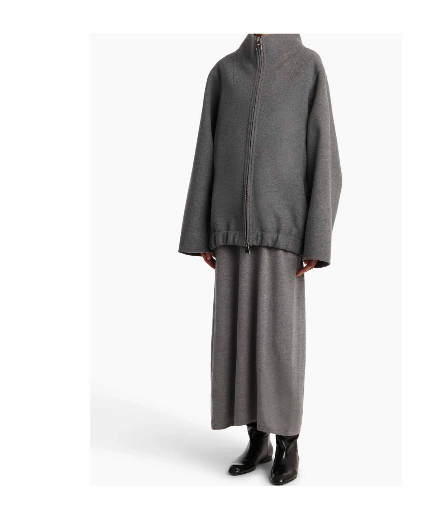 Khaite Garret Jacket In Gray