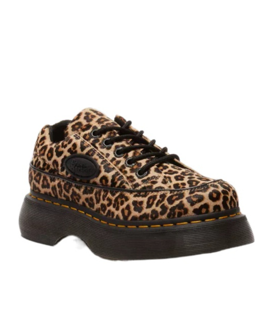 DR. MARTENS' 5-EYE LEOPARD SHOES