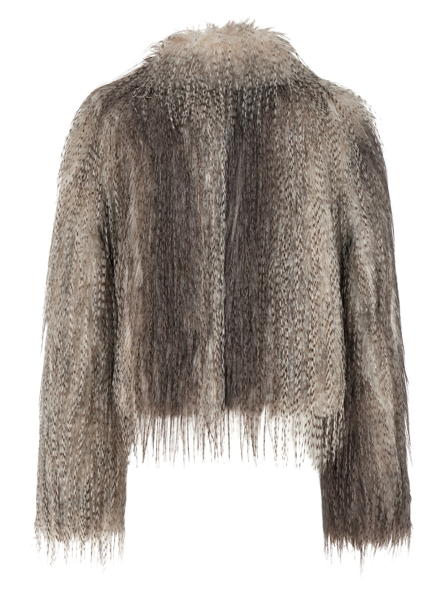 Giuseppe Di Morabito Eco Long Hair Fur Gray In Gray