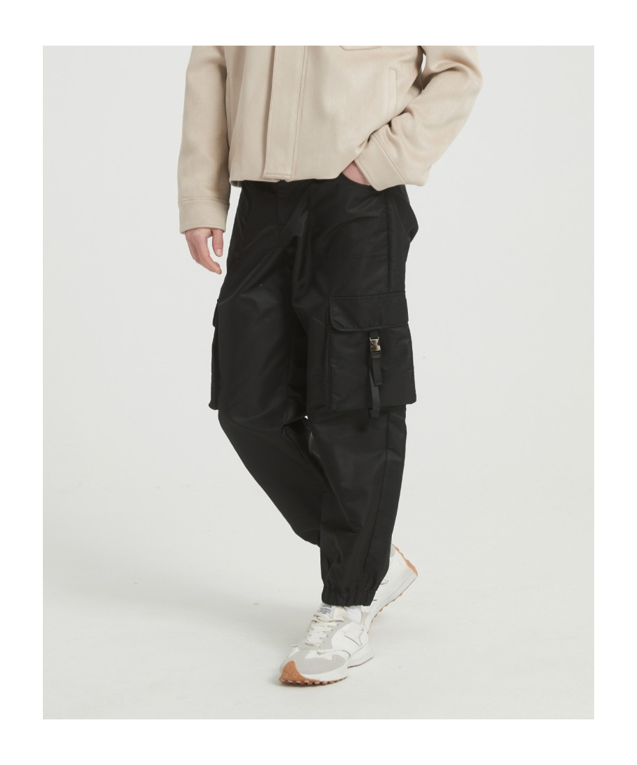 Marissa Chiara Belt Loop Casual Pants In Black