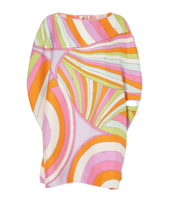 PUCCI PRINTED SILK-TWILL KAFTAN