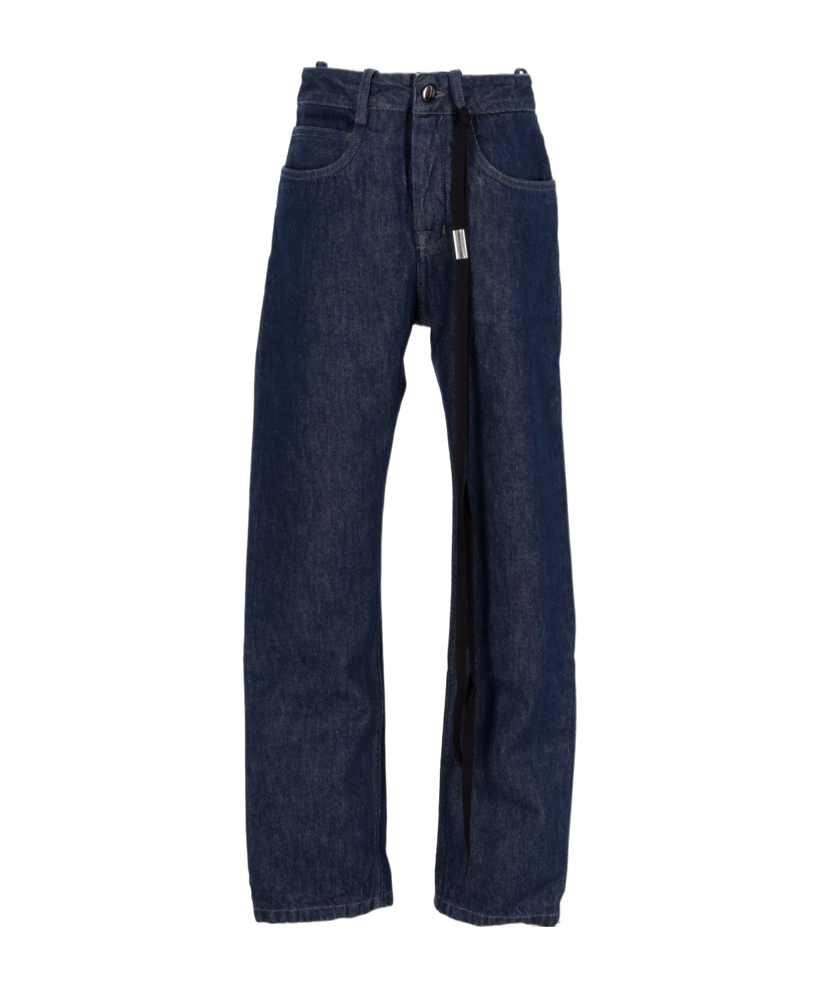 Ann Demeulemeester High-waist Straight-leg Jeans In Black