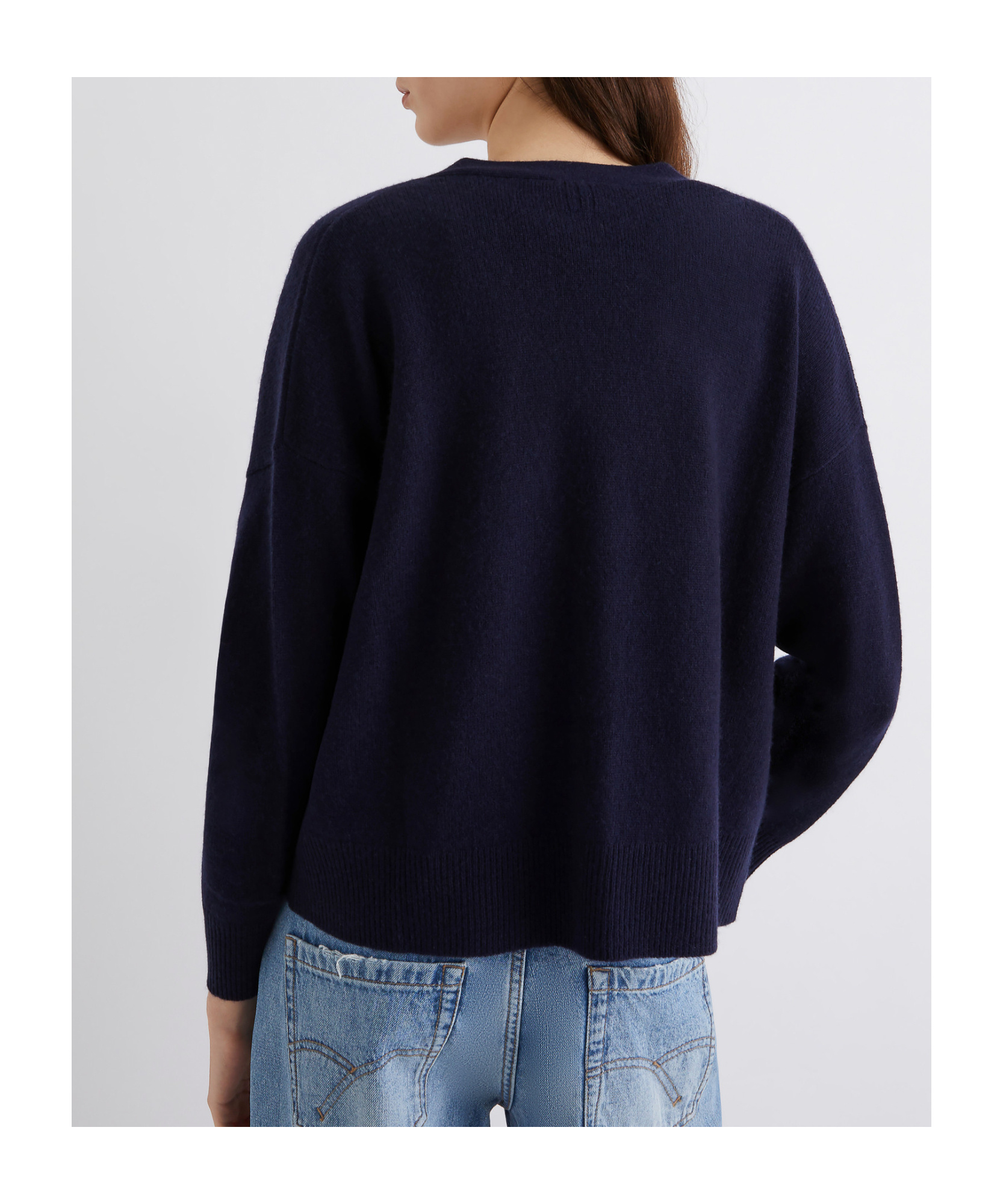 Marella Cashmere-blend Cardigan - Navy In Blue