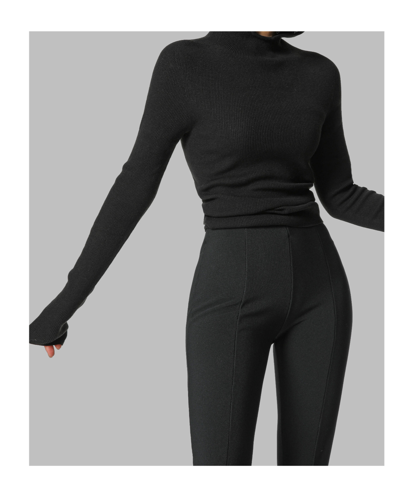 Shop The Frankie Shop Danae Hooded Knit Top - Black