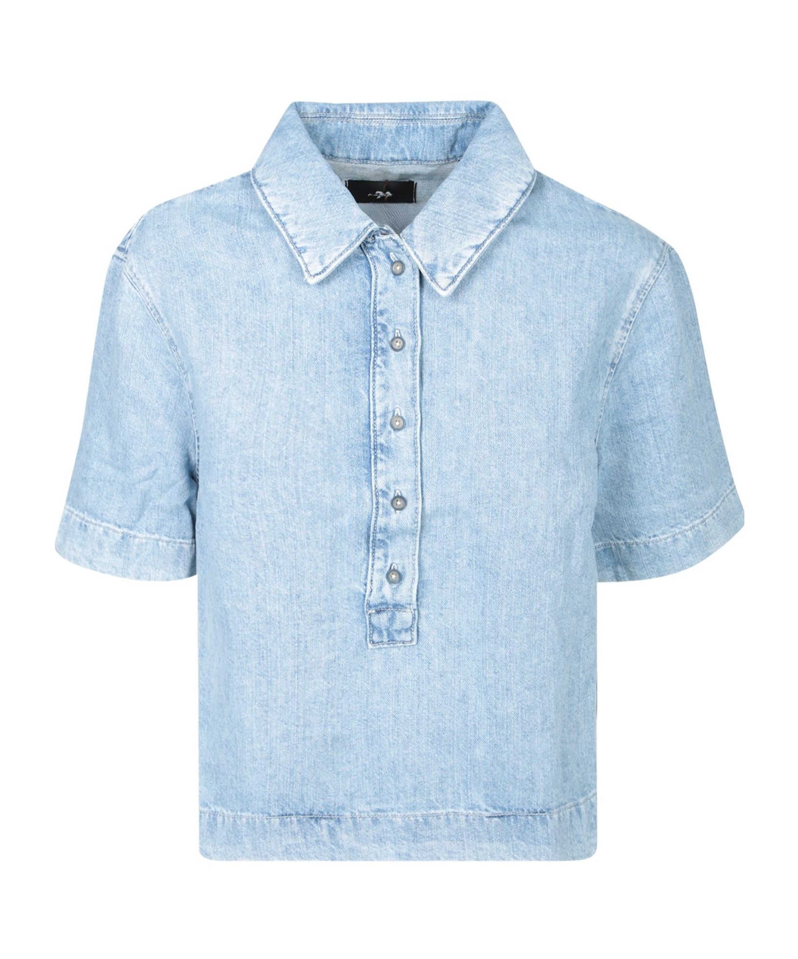 7 For All Mankind Kansas Celeste Denim Top
