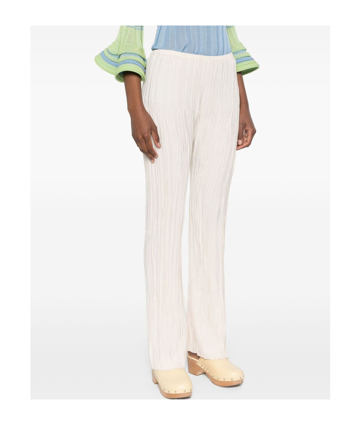 Forte Forte Women Pleated Crepe Trousers In Pink