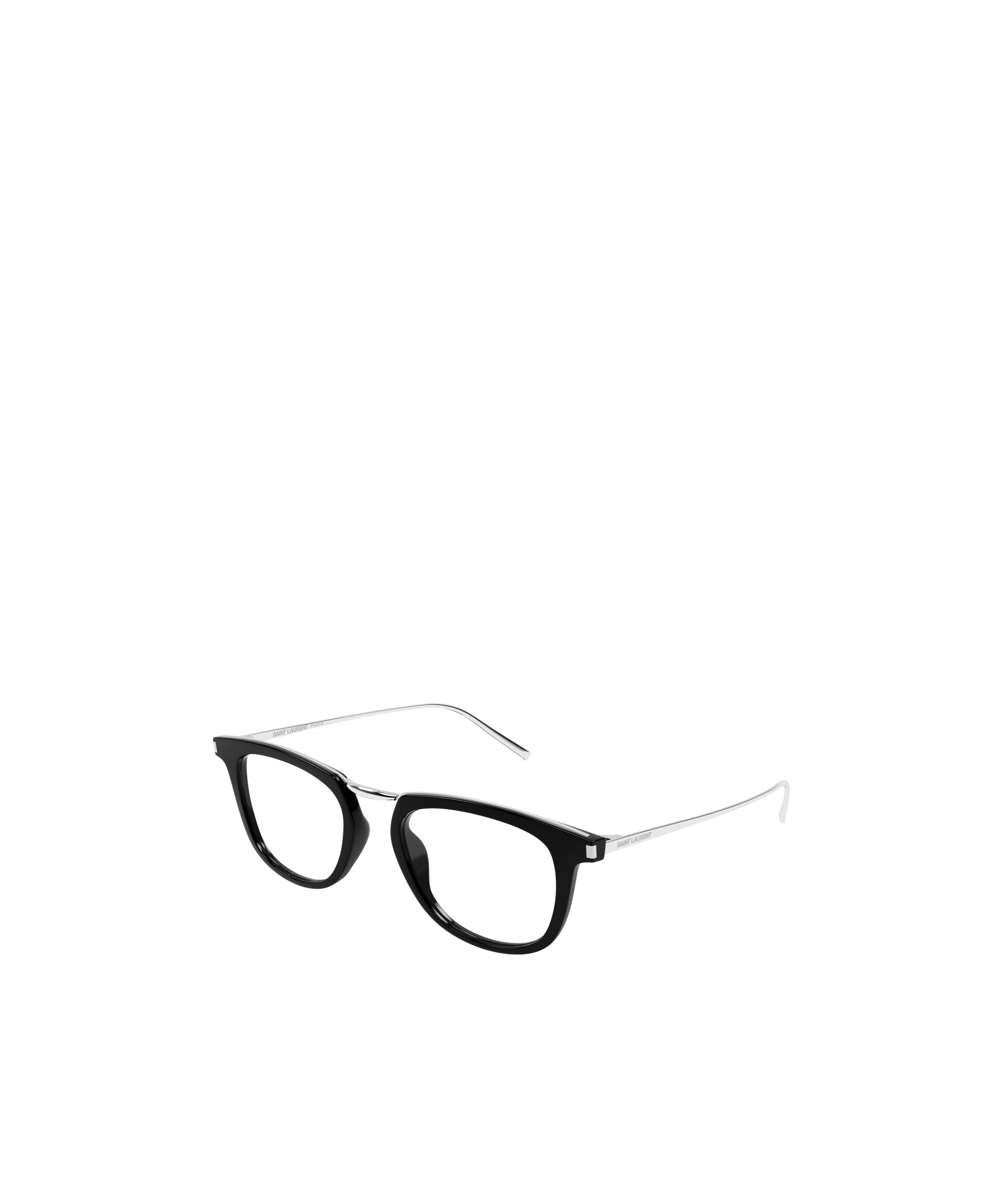 Saint Laurent Logo Flat Mirror In Black