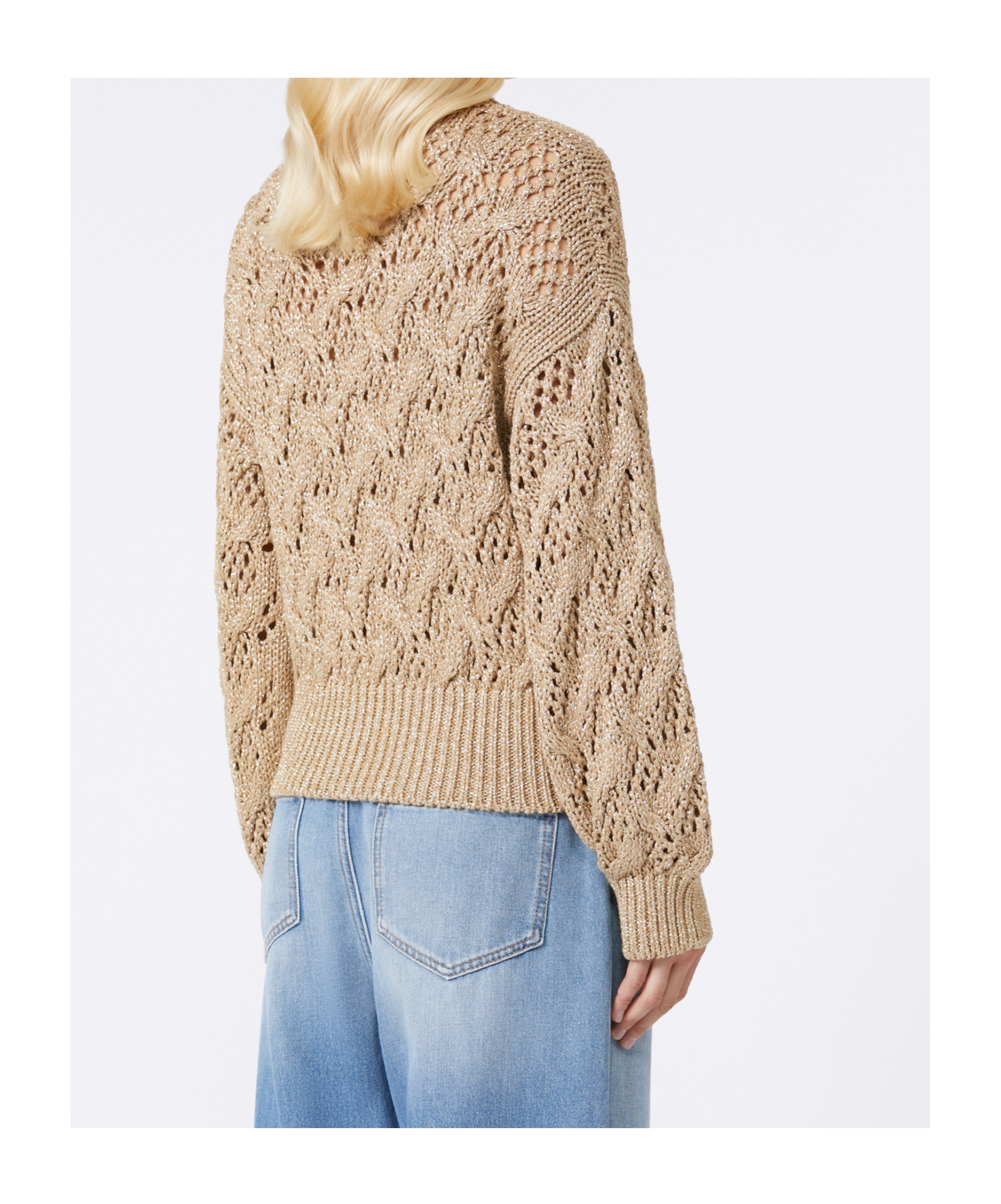 Max Mara Diamond-patterned Cordonnet Sweater