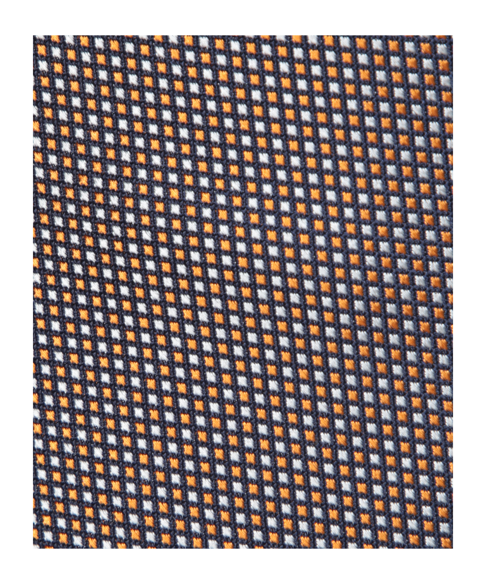 Kiton Micro Pattern Beige Tie In Orange