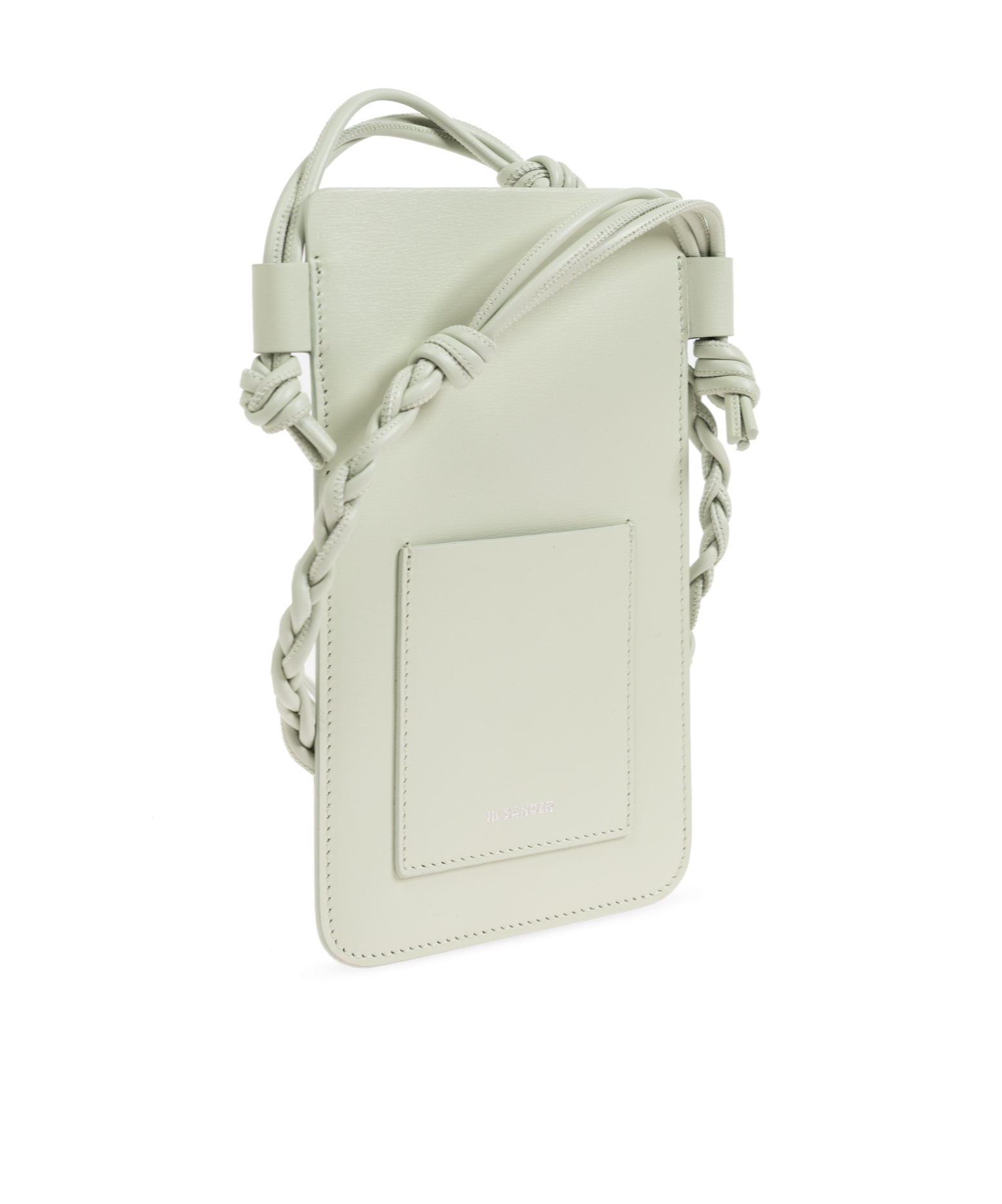 Jil Sander Woman Ivory Leather Tangle Shoulder Bag In White