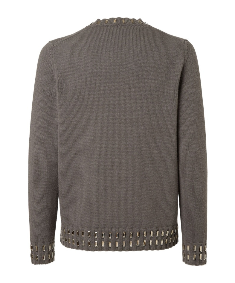 Fendi Gray Wool And Cashmere Jumper In Gray