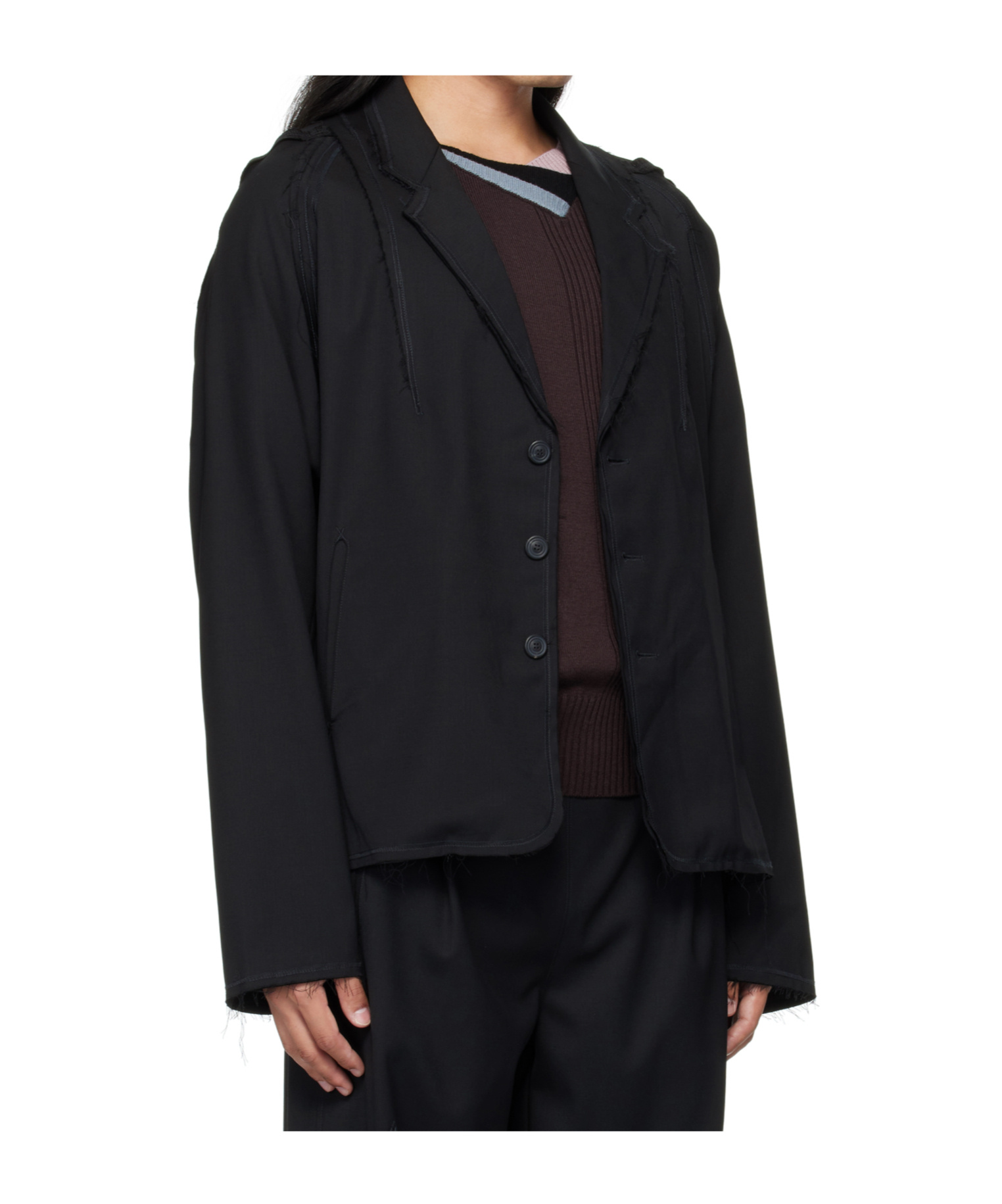 Kiko Kostadinov Lapel Suit Jacket In Black